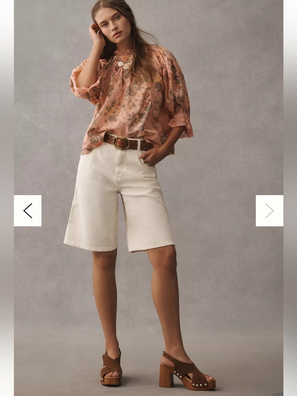 Pilcro Puff-Sleeve High-Neck Blouse - Picture 3 of 10